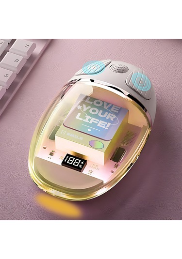 Cbtx Benwıs OT-CMS-WH Kristal 2.4 GHZ Kablosuz Bluetooth Mouse