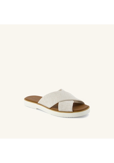 10021979 Natural Yarn Dye Espadril Kadın 10021979 Toms Mae Crossover Bej