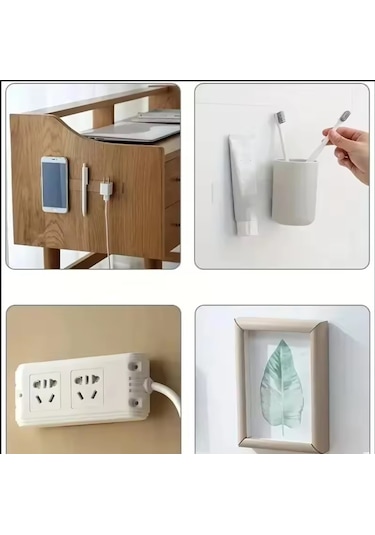 6 Cm - 6 Cm 50 adet Kaliteli Çift Taraflı Bant Halı Tablo Resim Yapıştırma Bandı