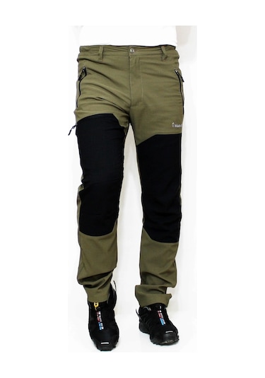 Mudwill Alpin Likralı Erkek Outdoor Pantolon Haki-Siyah Haki