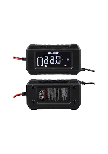 Ucomen Uc-c120501b 12v Max 6a Siyah Lcd Göstergeli Akıllı Akü Şarj Cihazı