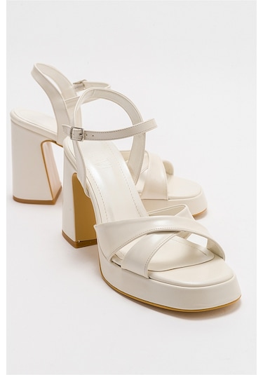 Luvishoes Lello Sedef Kadın Topuklu Ayakkabı Sedef