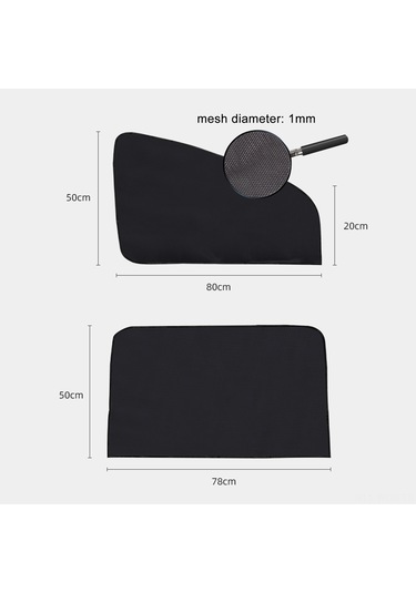 Neevoyu Oto Cam Manyetik Güneşlik: Iç Mekanı Serin Tutan, Mesh Malzeme, Yan Pencere Kullanıma Uygun, Ön/koltuk Seçenekli