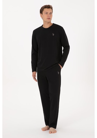 U.s. Polo Assn. Erkek Siyah Pijama Takım 50318602-vr046 Siyah