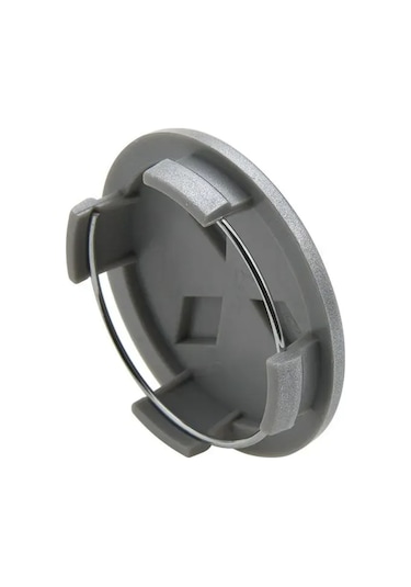 Monyee Mitsubishi Araçları İçin 60mm Kapak, 4'lü Set, Plastik Jant Kapakları, 53mm İç Çap, 10mm Derinlik, Mat Gümüş Rengi