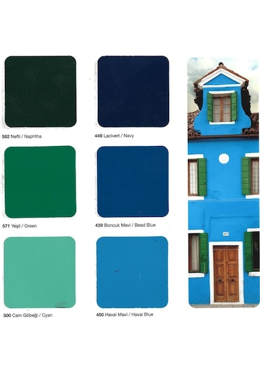 Polisan Primera Parlak Yağlı Boya 0,250Lt Havai Mavi