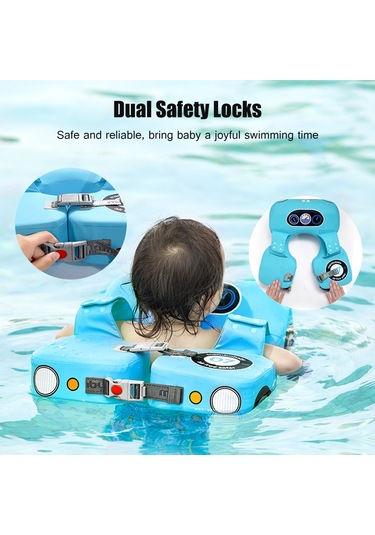 Mambobaby Araba Şekilli Bebek Yüzme Şamandırası Şişme Mt3129r Kırmızı