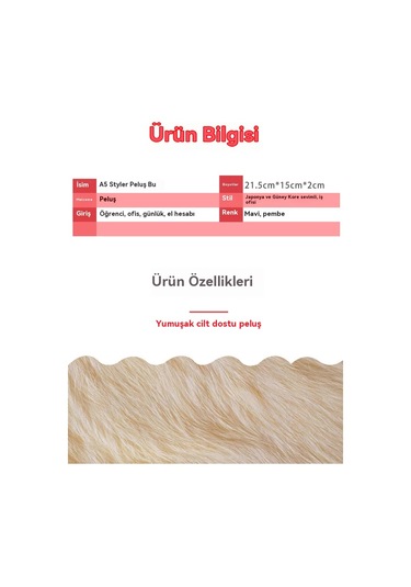 Spring Sevimli Peluş St. D. Defter Pembe