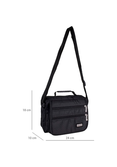 Strong Çok Fonksiyonlu El Ve Omuz Askılı Postacı Çantası 2247 Siyah