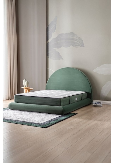 Good Night Legom Torba Yaylı Set Yatak Baza Başlık Tek Kişilik Yıkanabilir Ortopedik Yeşil