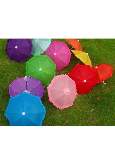 Dekor için Dekoratif Mini Şemsiye Gökkuşağı