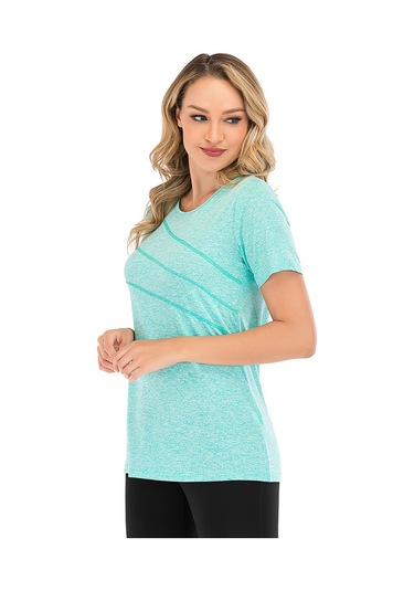 Suofeng Nefes Alabilen Yoga Tişörtü - Ter Emici Ve Rahat, Spor Giyim İçin Mükemmel Yeşil