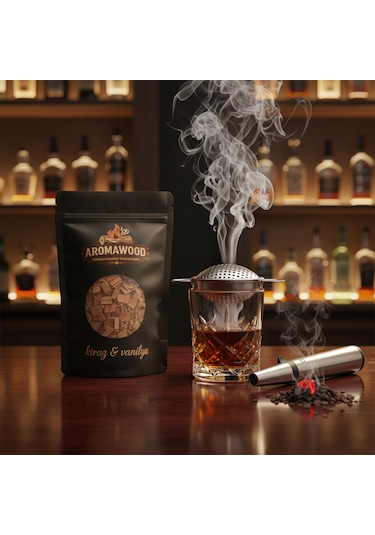 Viski & Kokteyl İçin Napolyon Kiraz Ağacı & Vanilya Aroma Tütsüleme Talaşı