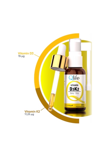 Qlife Vitamin D3 1000 Iu Sprey 10 ML