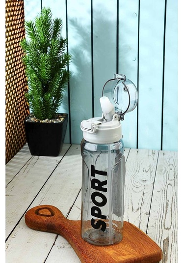 Tuffex Kilitli Kapaklı Taşıma İpli Exclusive Kalite BPA Free Okul ve Sporcu Suluk Matara - Siyah