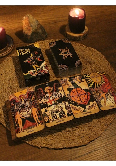 Vintage Tarot Destesi - 78 Kart