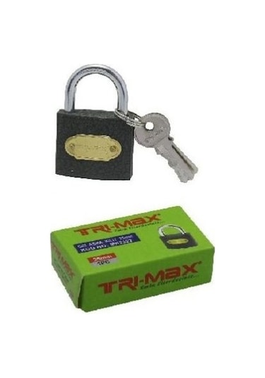 Trı-Max Grı Asma Kilit 25Mm