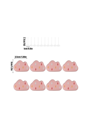 4 Adet Pembe-bulut Şekli Yatak Çarşafı Tutucular Kaymaz Raptiye Yorgan Klipleri Plastik İğneler İle Yeniden Kullanılabilir Yorgan Nevresim Pimleri