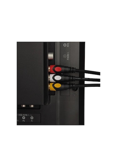 Koodmax - 3rca Erkek To 3 Rca Lale Tos Scart Kompozit Ses Video Av Kablosu - 1.8 Metre