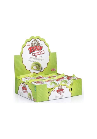 Today Snowball Antep Fıstık Aromalı Kek 35 Gr. 24 Adet (1 Kutu)
