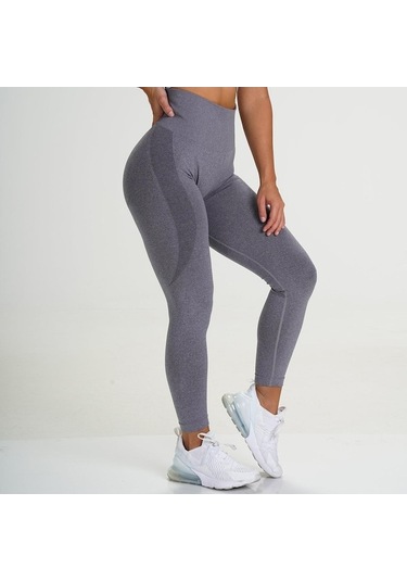 Tongxida Kadın Yüksek Bel Fitness Taytları, Push Up Spor Kayısı Renkli, 22 Renk Seçenekleri Ten Rengi