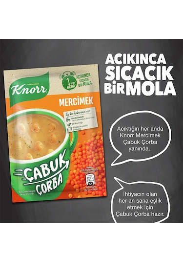 Knorr Çabuk Mercimek Çorba 12 x 22 G