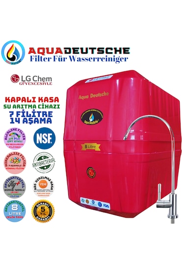 Elegance Kırmızı 7 Filitre 14 Aşama 8 Litre Alkali Mineral Ve Jak