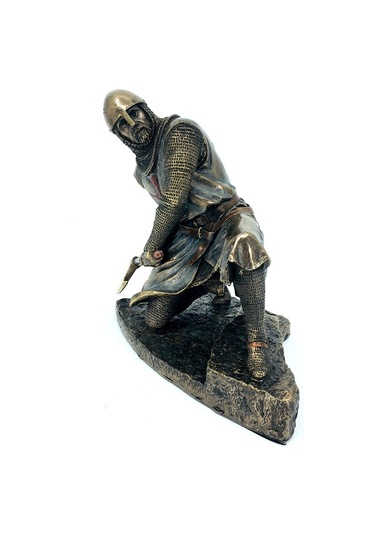 Baltalı Tapınak Şövalyesi Heykel Biblo Dekor