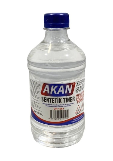 Akan Sentetik Tiner 500 Ml 1 Adet Kaliteli Tiner