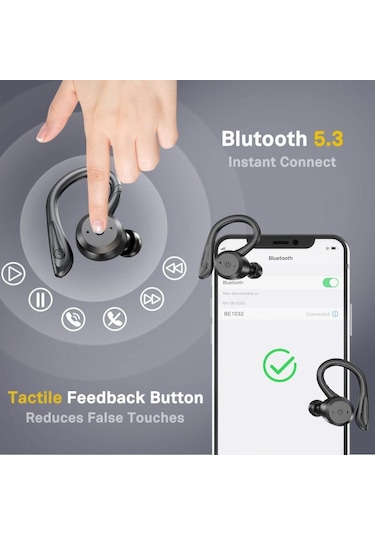 Lemestar 5.2 Sporcu Ipx7 Su Geçirmez Stereo Gürültü Önleyici Ko Bluetooth Kulaklık