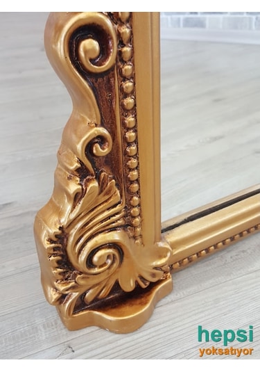 Matmazel Model Varaklı Ayaklı Boy Aynası Altın