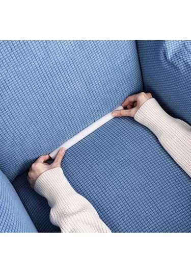 StarMall Süngerli Çubuk Koltuk Örtüsü Sıkıştırma Aparatı 10 Adet Beyaz