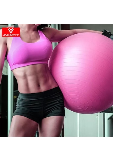 Pilates Topu Büyük Boy Kalın Yoga Pilates Top-Pompa 75 CM