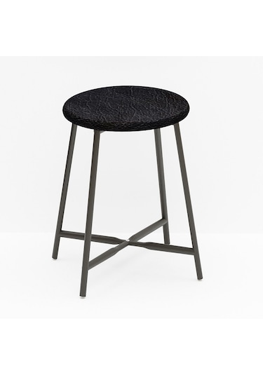 Sandalye Tabure Mutfak Sandalyesi Siyah Döşemeli 1480