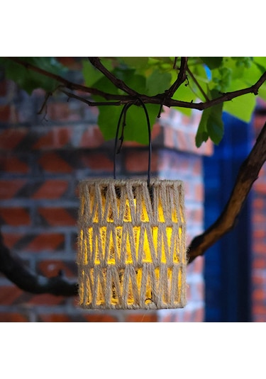 Homyl Açık Güneş Asılı Fener Işıkları, Sundurma Eve Açık Sarı