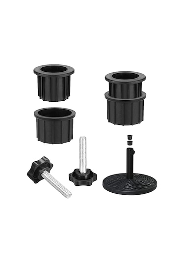 Lebihmurah 3167 2 Takım Açık Veranda Şemsiye Tabanı Standı Yedek Parçalar Şemsiye Tabanı Braketi Delik Halkası Fiş Kapağı Ve Kapağı