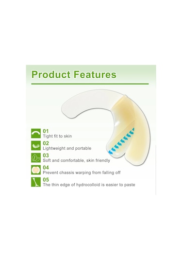 20 Adet Elastik Ostomi Bariyer Şeritleri Hidrokolloid Su Geçirmez Sızıntı Cilt Yapışkanlı Ostomi Bariyer Bandı Kolostomi Çantası
