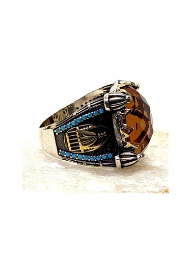 Cami Temalı 925 Ayar Gümüş Erkek Yüzük