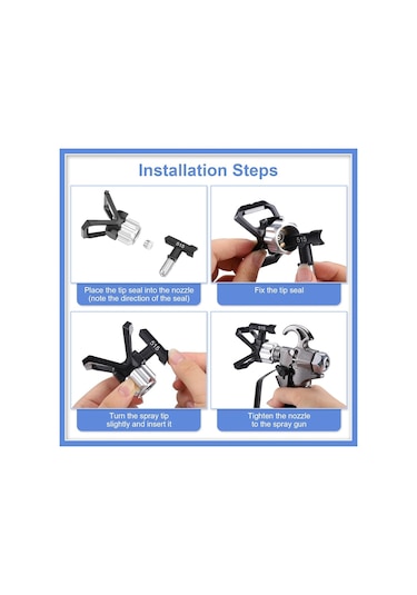 Xurunkeji Adet Havasız Boya Püskürtme Ucu, Havasız Boya Püskürtme Makinesi İçin Tersinir Püskürtme Uçları, Püskürtme Boya Nozulları