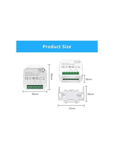 Gajeena 80a Wifi Akıllı Enerji Monitörü, Güneş Enerjisi Sistemi İçin, Akım Ve Gerilim Tespiti,涂鸦 Uyumlu, Aes-128 Şifreleme