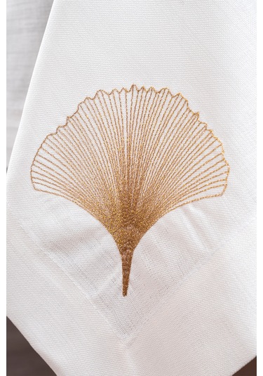 Iris Gold Nakışlı Masa Örtüsü 160x260 2556