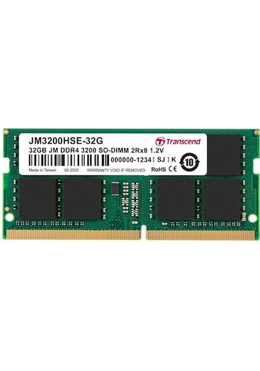 Transcend JM3200HSE-32G 32 GB DDR4 3200 MHz CL22 Notebook Ram