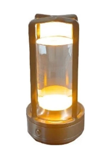 Cata Şarjlı Ledli Vegas Masa Lambası Krom 3 Renk Işık Abajur Çok Renkli