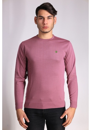 Layyagosta Erkek Triko Kazak Pembe