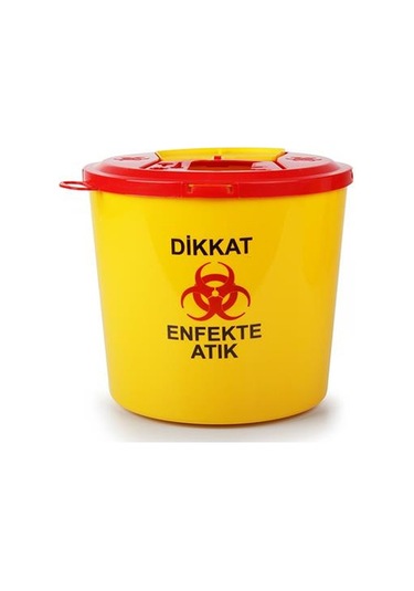 Omnisoft Tıbbi Atık Plastik Çöp Kovası 5 Lt