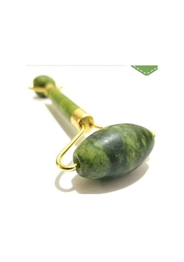 9043846271952 - Buffer Özel Süngerli Kutusunda Kırılmaz Çift Taraflı 2li Cilt Yüz Masaj Aleti Jade Roller Yeşim Taş