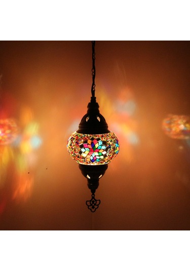 Dekoratif MOZAİK GECE LAMBASI DEKORATİF RENKLİ DESENLİ LAMBA