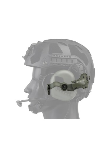 Vkemall Kask Kulaklık Rayı Montaj Aksesuarları Seti Gürültü Azaltma Taktik Kulaklık Rayı Yeşil