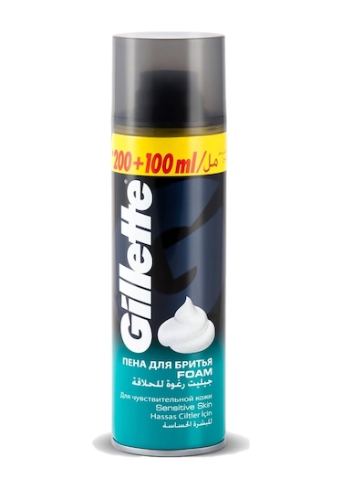 Gillette Hassas Tıraş Köpüğü 6 x 300 ML