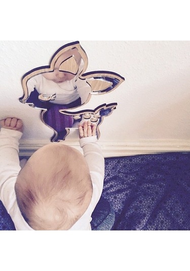 Pazly Vintage Suntek Oymalı İskandinav Duvar Dekoratif Ayı Akrilik Vn Çok Renkli